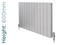 AP-MAGFR6-WHAL-TH - Apollo Magenta Flat Aluminium Designer RAL 9006 Double Horizontal Radiator H600mm X W635mm AP-MAGFR6-WHAL-TH - Apollo Magenta Flat Aluminium Designer RAL 9006 Double Horizontal Radiator H600mm X W635mm